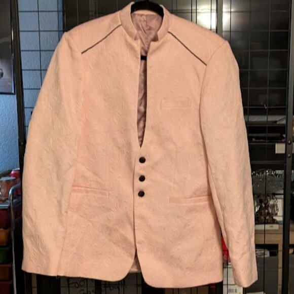 M1 Pink Bandhgala Jacket aka Jodhpuri Suit